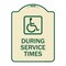 Signmission During Service Times With Graphic Heavy-Gauge Aluminum Architectural Sign, 24" x 18", TG-1824-24119 A-DES-TG-1824-24119 - alternate 1
